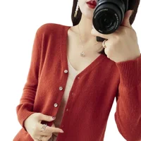 Women Cardigans 2025 Autumn Winter Single Breasted Knitwears Long Sleeve Warm Knit Cardigan Korean Fashion Spring casual Sweater - Image 5