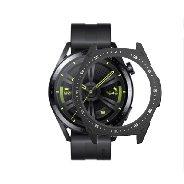 Durable Hard PC Shell Protective Case - Shockproof Cover Frame for Huawei Watch GT3 46mm
