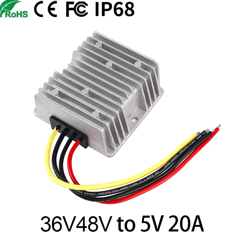 

36V48V to 5V10A20A power reduction module 36V to 5V15A power converter 48V to 5V20A DC booster