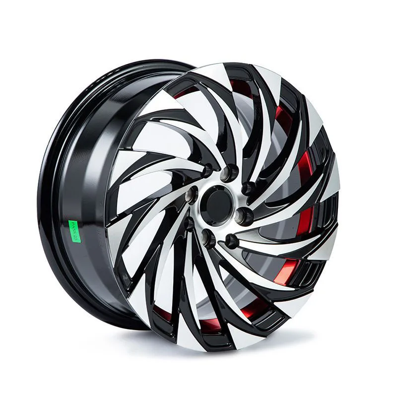

For 15 Inch Aluminum Alloy Custom Looking Black Car Wheel Refit Containing 4 Holes Available For Toyota Hyundai Cast Wheel Hub