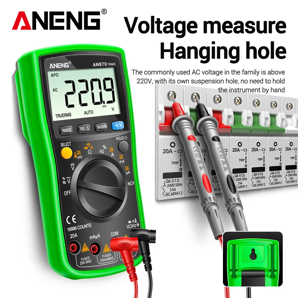 ANENG AN870  Digital Multimeter 19999 Counts True Rms Multimeters AC/DC Current Meter  Voltimetro Profesional  Voltage Tester  f 2