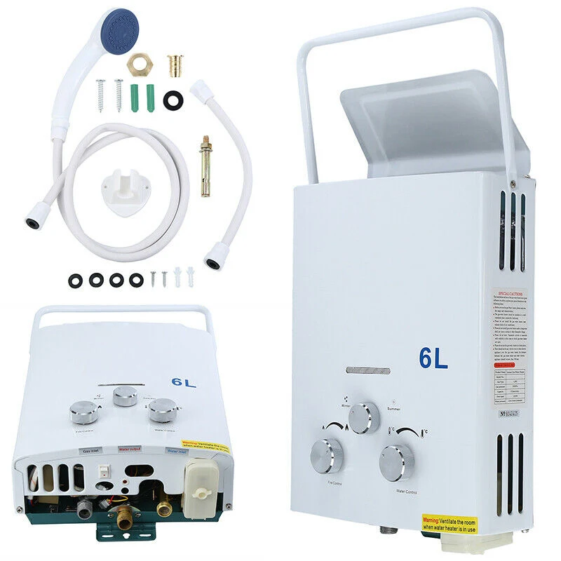 Yonntech 6L Lpg Boiler 12KW Propan Gas Tankless Boiler Met Douche  Accessoires Voor Home Camping - AliExpress