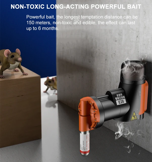 Automatic Intelligent Rodent Killer Pneumatic Mouse Rat Trap Mouse Killer  Electronic Rodent Mouse Home Pest Control Rat