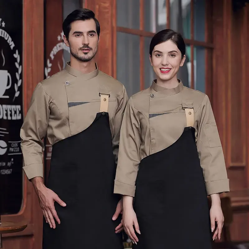 traje-de-bar-negro-para-mujer-ropa-de-cocina-blanca-para-camarera-restaurante-chef-panaderia-cafeteria-chaqueta-corta-para-hombre-camarero