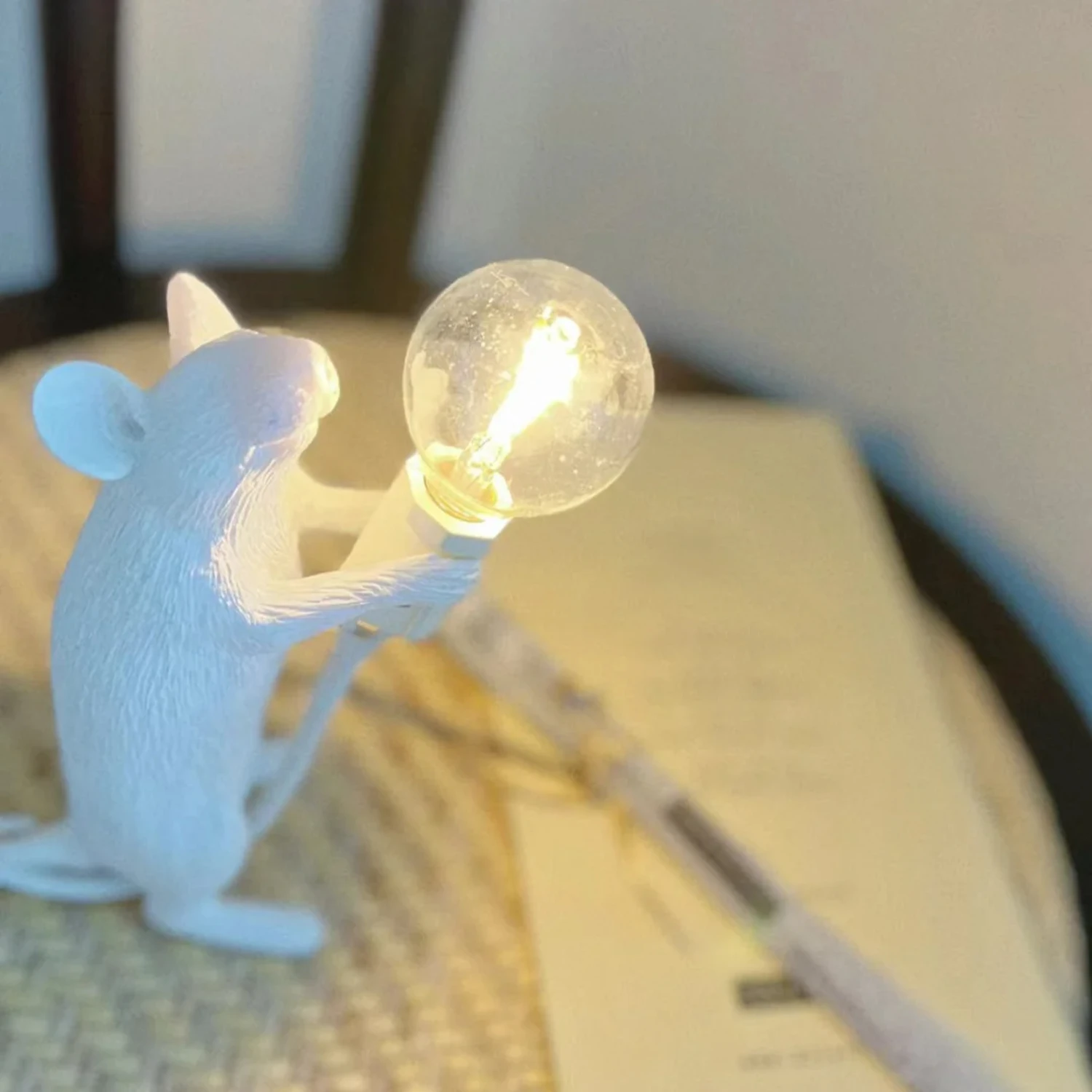 Nordic Room USB Mouse Lamp LED Night Light Desk Lamp Table Pendant 2