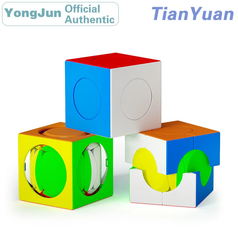 

YongJun YJ TianYuan круглый магический куб № 1 2 3 Набор Профессиональный нео-скоростной пазл антистресс обучающие игрушки для детей