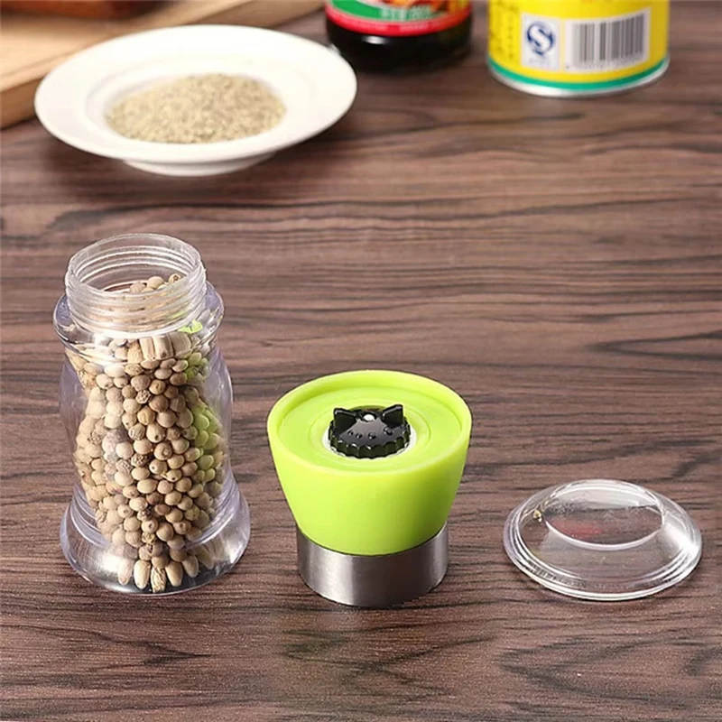 ABCA-Adjustable Ceramic Rotor Pepper Grinder-Refillable Manual Spice Mill Shaker, Essential Kitchen Tools For Seasoning