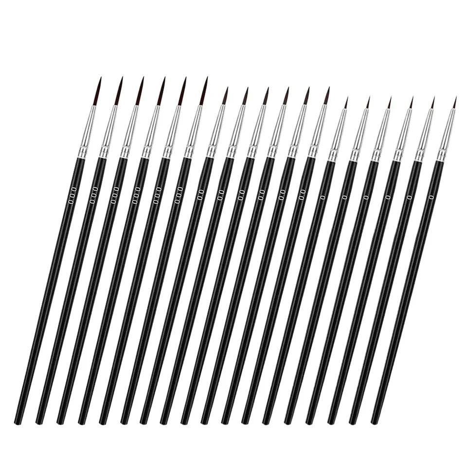 30 Piece Professional Miniature Paint Brush Set