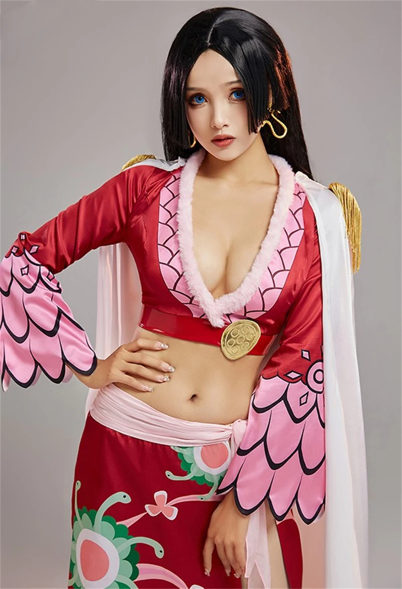 One Piece: Boa Hancock | Red Dress Cosplay Costume 27 One Piece Boa Hancock Red Dress Cosplay Costume