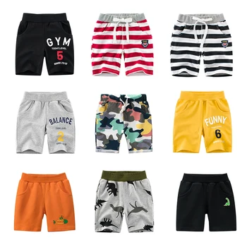 OLEKID 2-8 Years Summer Children Boys Shorts Cotton Printed Little Boys Sports Shorts Kids Toddler Baby Boy Clothes 1
