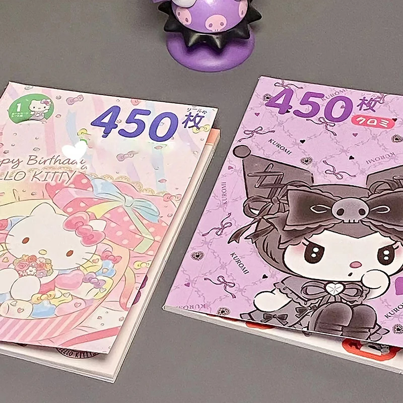 

450 шт. Sanrio Kuromi Hello наклейка «Котенок» Book My Melody Goo Card мультяшная кавайная наклейка ручная учетная запись украшение для девочек подарок