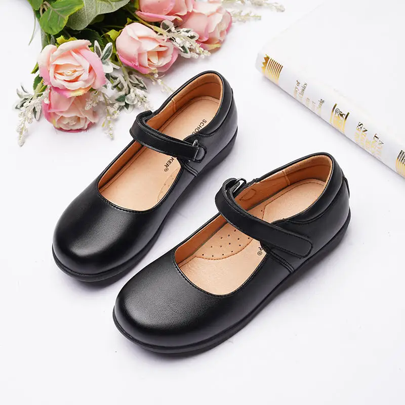 Flat School Shoes Due to Childhood Comfortable Princess Shoes for