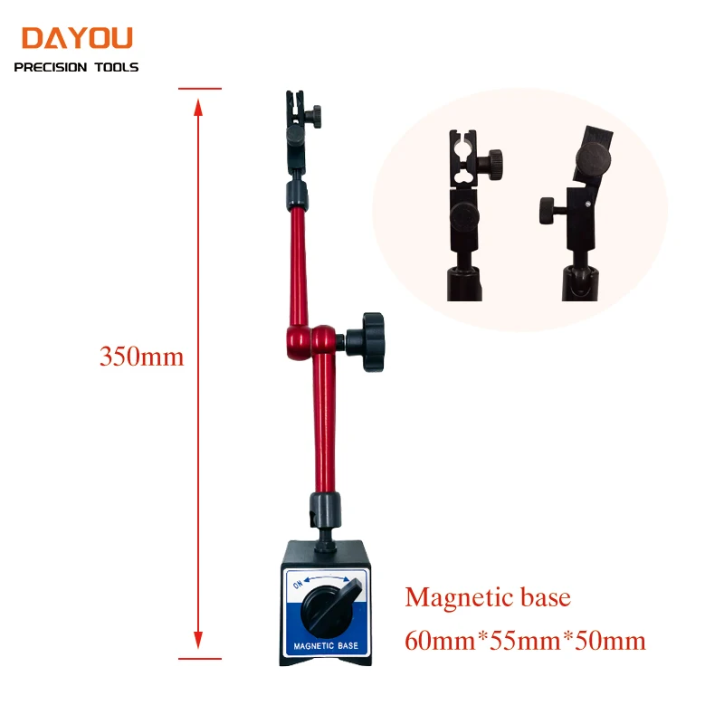 Dial Indicator Gauge Dial Indicator Dial Indicator Holder 200mm-360mm Magnetic Base Dial Bore Gauge Magnetic Stand Base Micrometer Measurment Tools