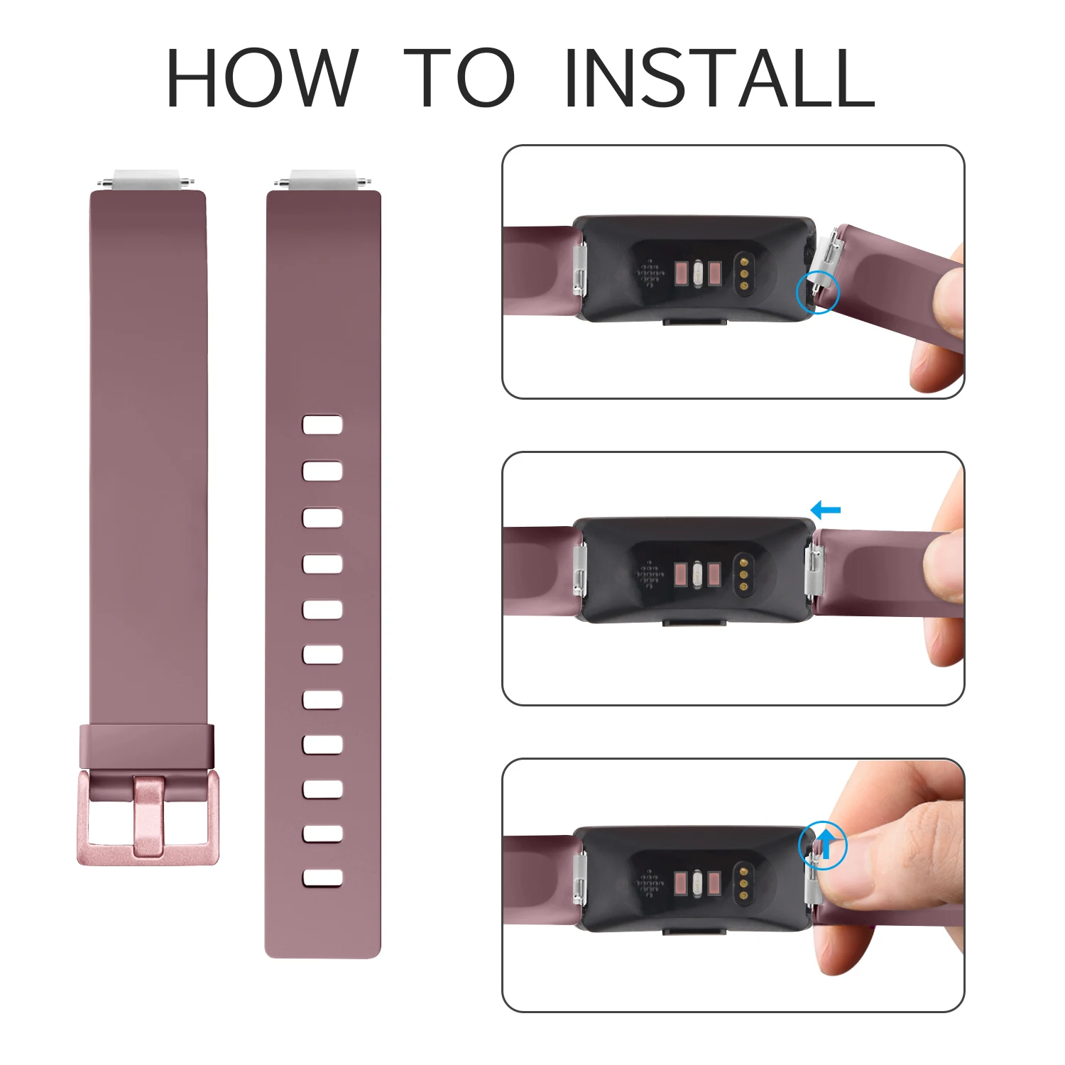 Durable Soft TPU Band Replacement for Fitbit Inspire and ACE Series