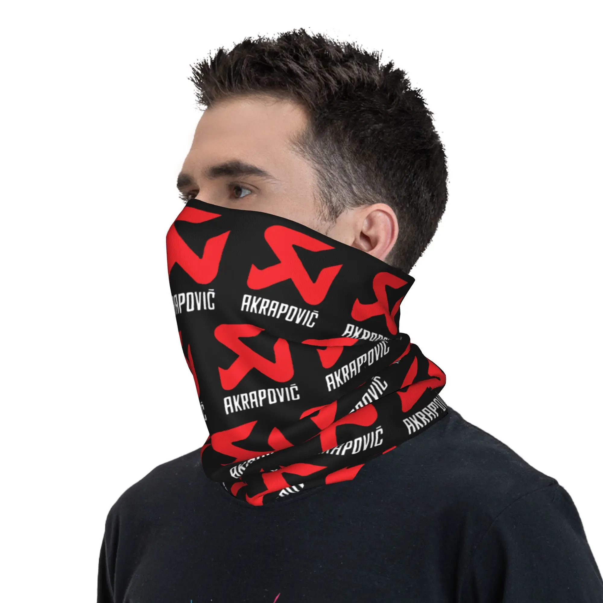 Motorcycle-Akrapovics Exhaust Winter Headband Neck Warmer Women Men Hiking Camping Tube Scarf Face Bandana Gaiter