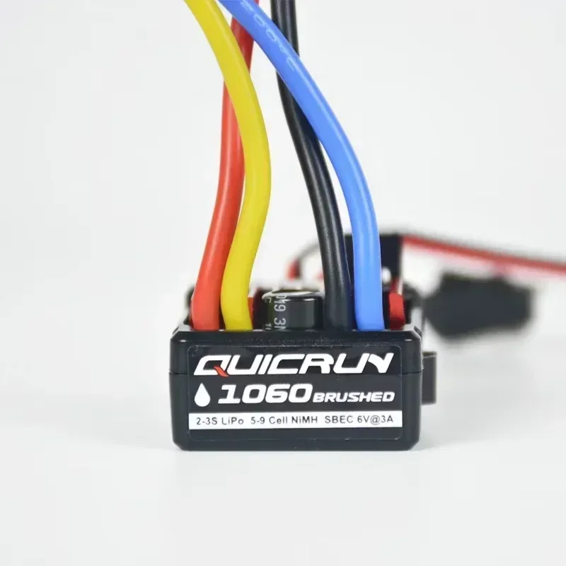Hobbywing QuicRun WP-1060 60A 1/10 스케일 RC 락 크롤러 오프로드 트럭 버기 카용 브러시 방수 ESC(먼지/방수)
