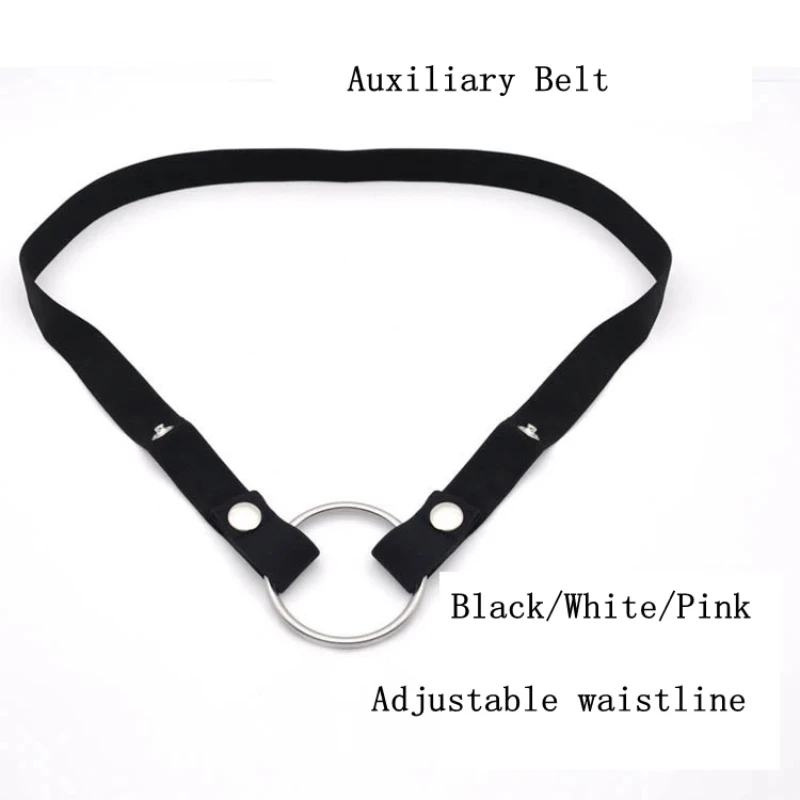 Elastic Auxiliary Belt For Chastity Cage Male Bondage Penis Ring Fixed Belt Adjustable Rope Cock Cage Stereotype Sex Toy For Man