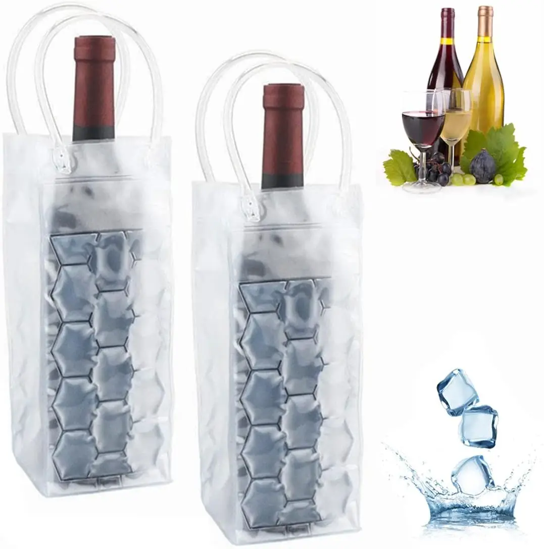 Premium Ice Wine Chiller Bag with Cooling Gel for Perfectly Chilled Bottles