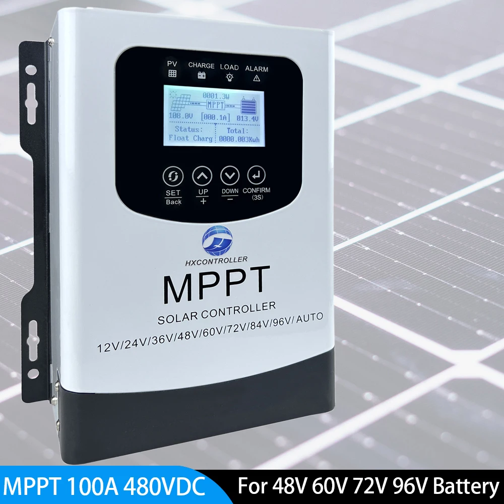 

48V 60V 72V 96V 100A MPPT 480VDC Solar Charge Controller Solar PV Battery Regulator For 9600W 7200W 4800W PV system