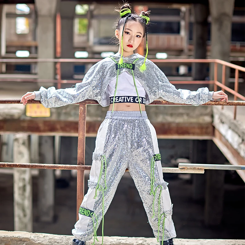 Linjinx 3Pcs Filles Costume Danse Moderne Jazz Hip-hop