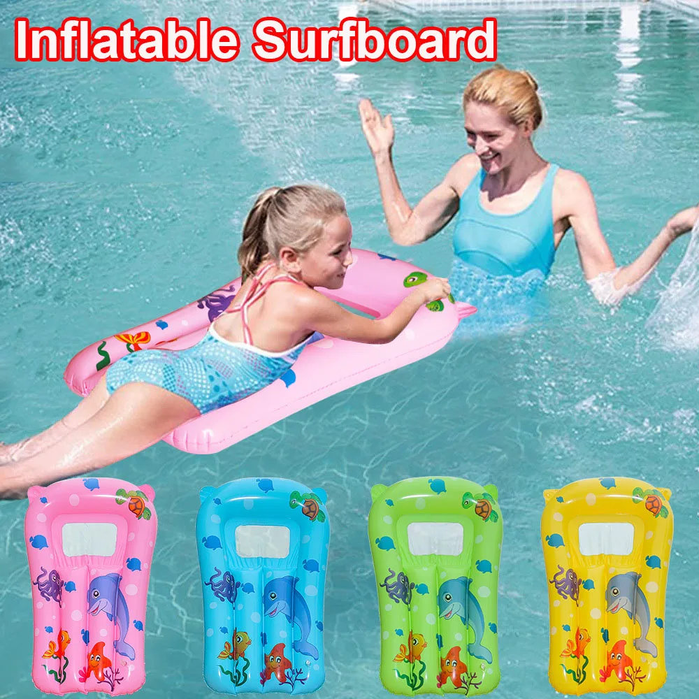 Kids Cartoon Inflatable Pool Floating Seat Swimming Ring Water Hammock Swimming Circle Pool Bathtub Accessories Water Play