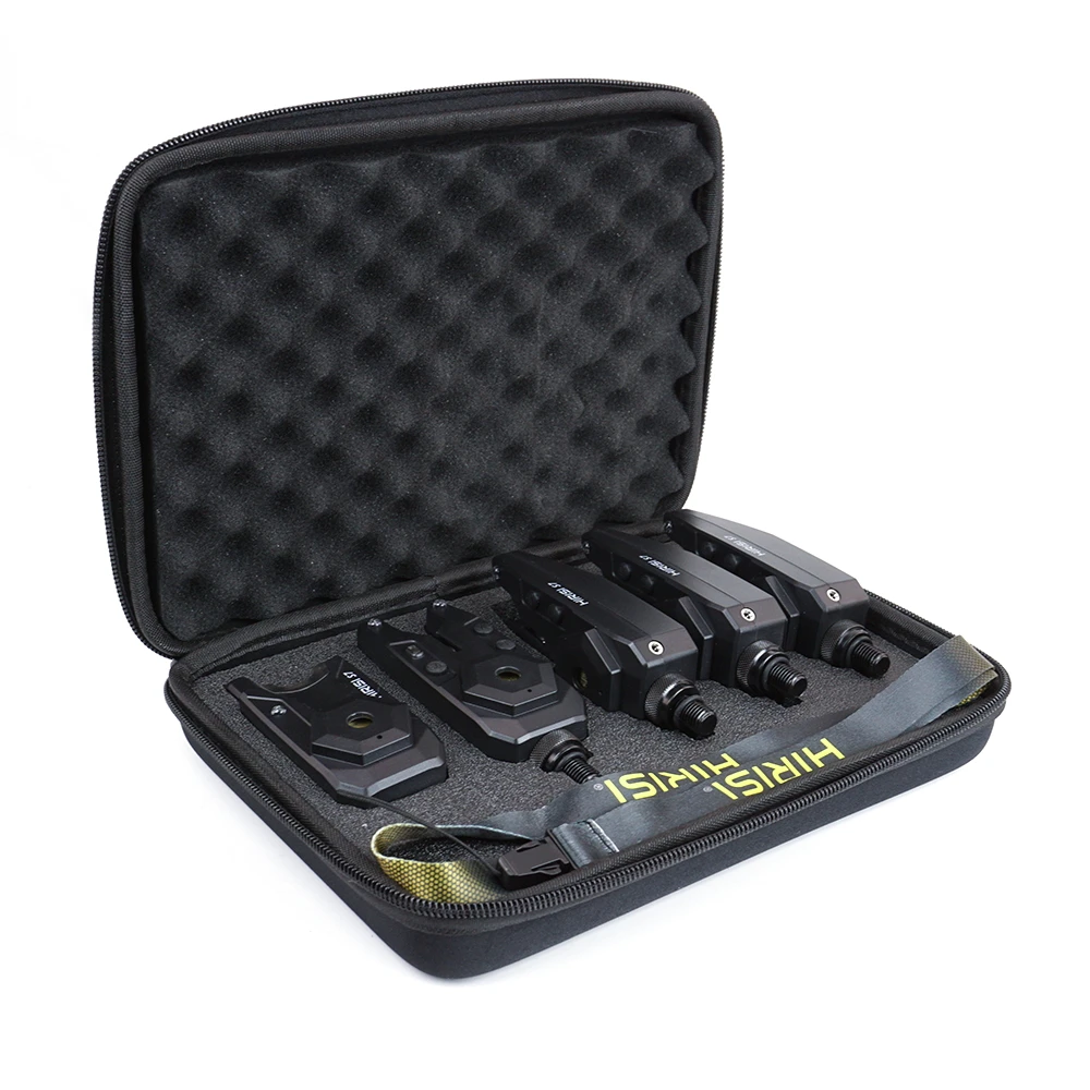 Set d'alarme sans fil Hirisi S7 étanche - Indicateur de touches pour pêche à la carpe 1+4