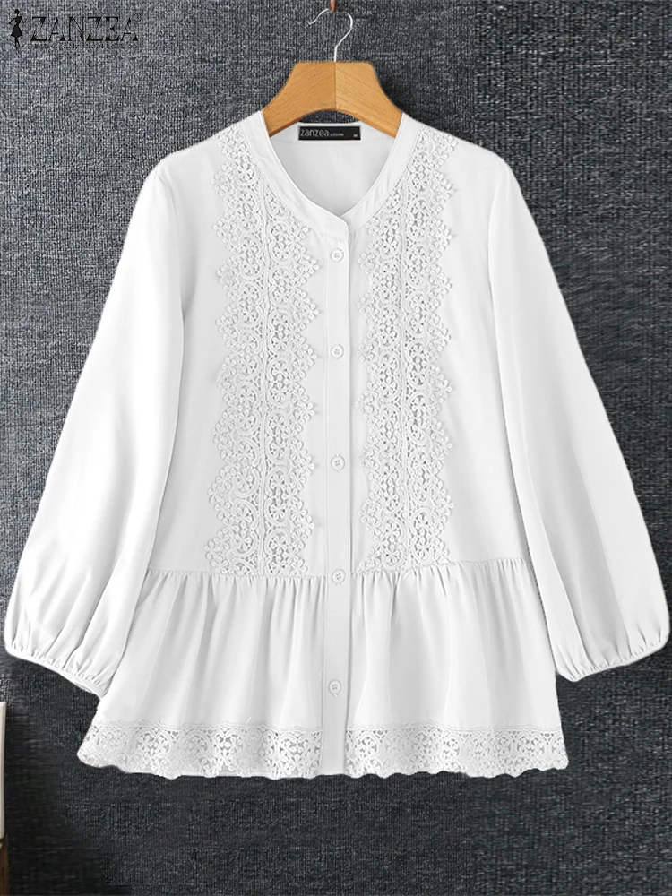 Autumn Women Long Sleeve Shirts Polyester Spandex Office Lady Casual Tops