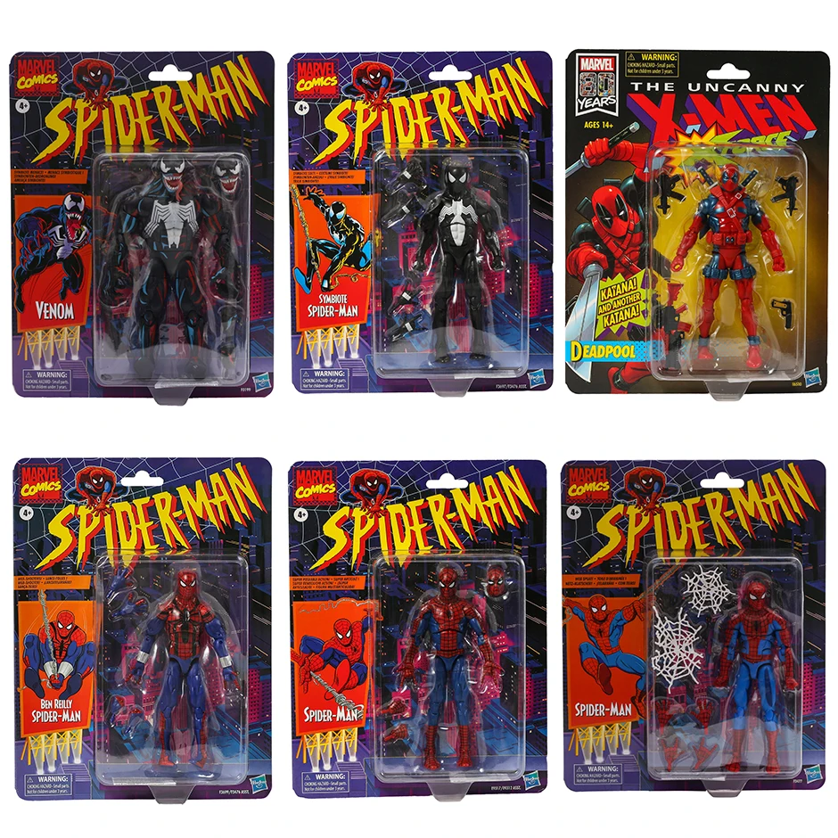 

Marvel Spiderman Symbiote Ben Reilly Super Hero Comic Action Figure Model Toy