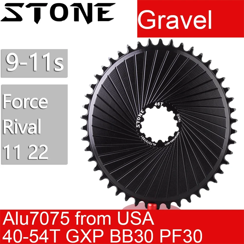 

Stone Chainring Gravel Road Bike for Sram Rival 11 22 Force 11 22 Direct Mount DM Chainring Chainwheel 9 10 11s