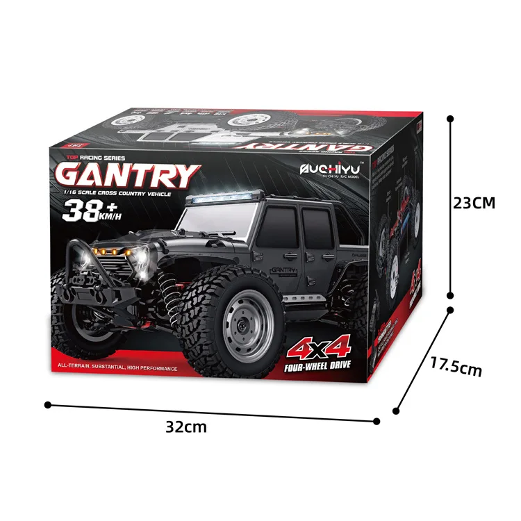 2022 New Arrival GANTRY 2.4G High-speed 16103 4-wheel Drive Vehicle W/ lights, Off-road Jeep, 1/16 Scale RC Truck 6