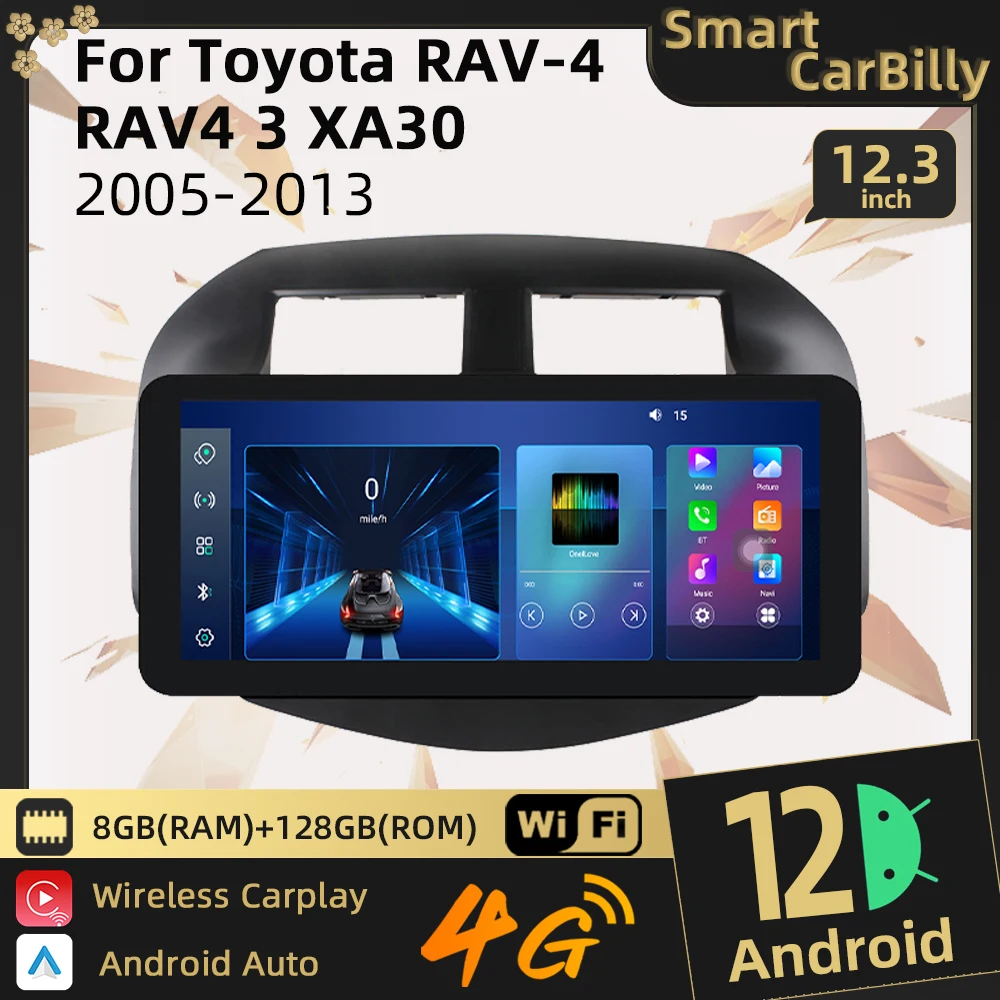 

Автомагнитола для Toyota RAV-4 RAV4 3 XA30 2005-2013 2 Din Android стерео мультимедийная навигация GPS головное устройство Carplay экран плеер