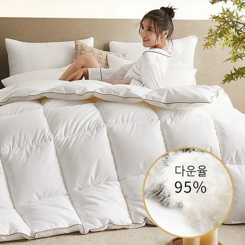 

거위털 이불 3D Bread DownQuilt Luxury Duvet Soft Goose Down Duvet Quilt Comforter Duvet Skin-friendly Cotton Fabric Warm Quilt