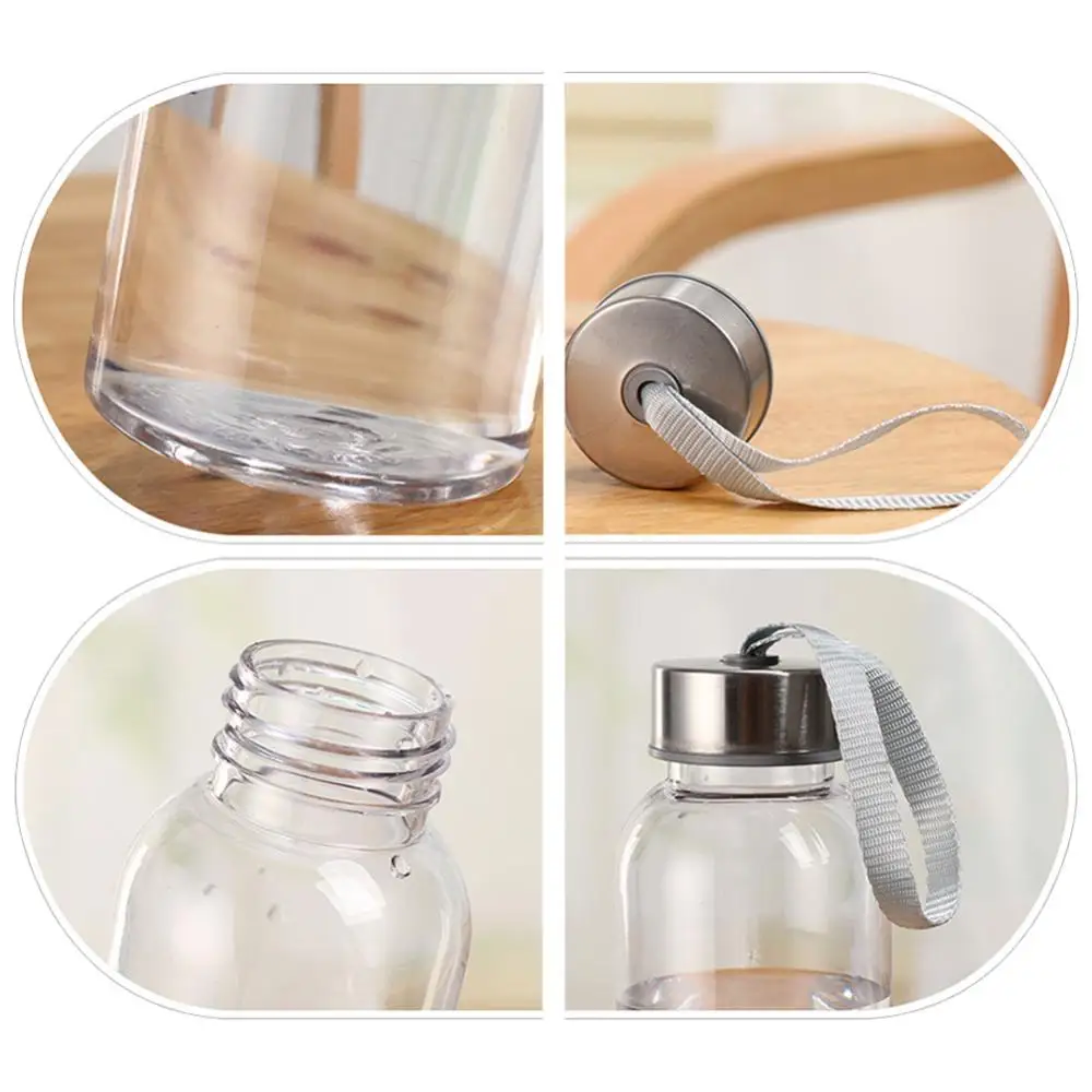 300/400/500ML Transparent Handy Cup Portable Plastic Water Cup Drinking Bottle for Outdoor Sports Kitchen Tools Fitness sports water bottle portable water bottle