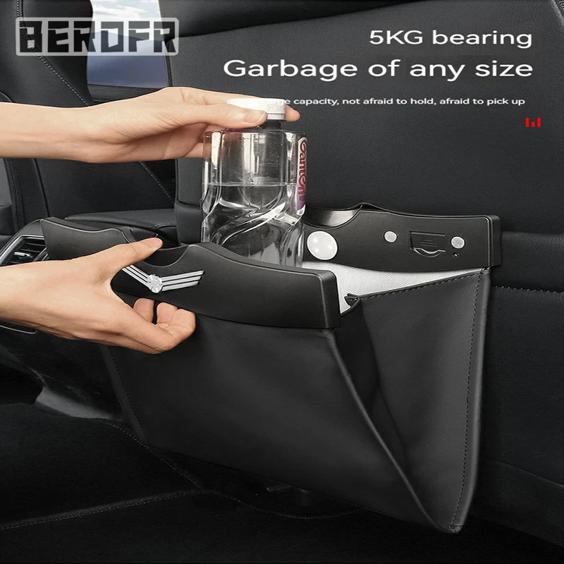 Special garbage bag for car rear seats leather storage bag For Hong Qi H5 H9 HS5 E-QM5 L5 L9
