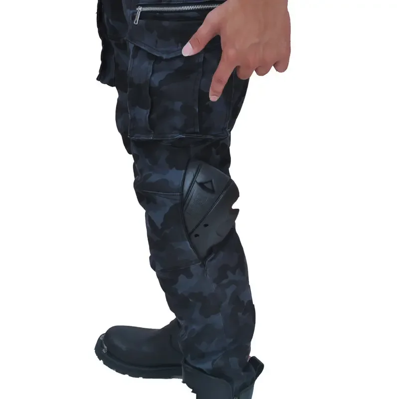 VOLERO 오토바이 라이딩 바지, 캐주얼 청바지, 멀티 포켓, 작은 발 벨트 보호, 내마모성, 남녀 레이싱, 신제품
