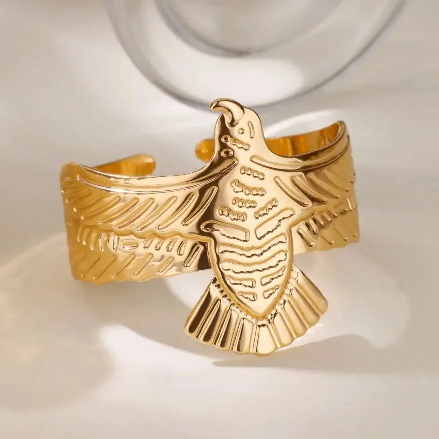 Eagle Bangle Adjustable for Men Women On Hand