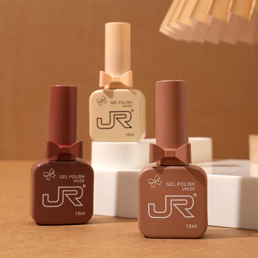 JR10pcs 12ml gel nail polish set Including Red Pink Nude Gel