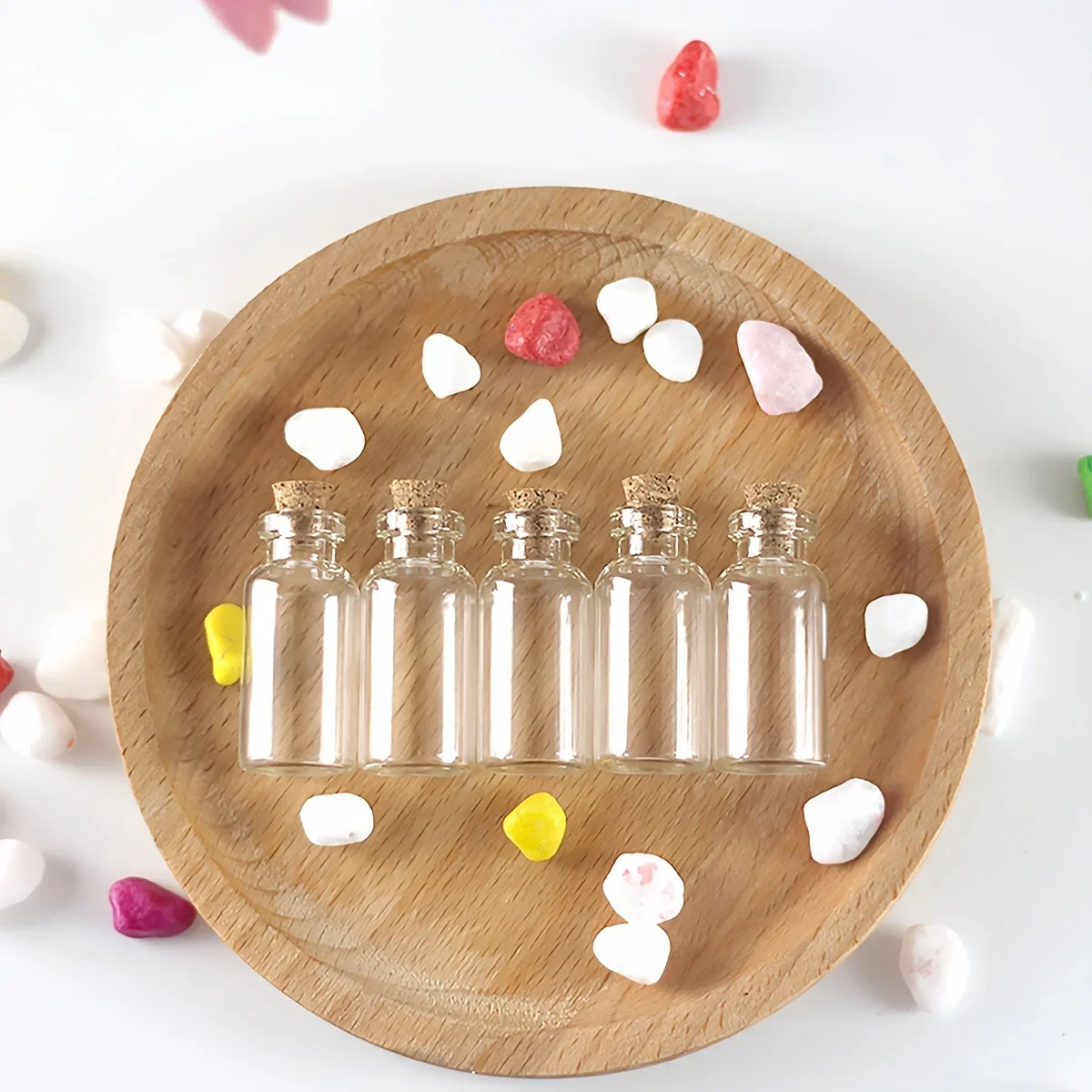 10PCS Small Glass Bottles with Cork Stoppers DIY Decoration