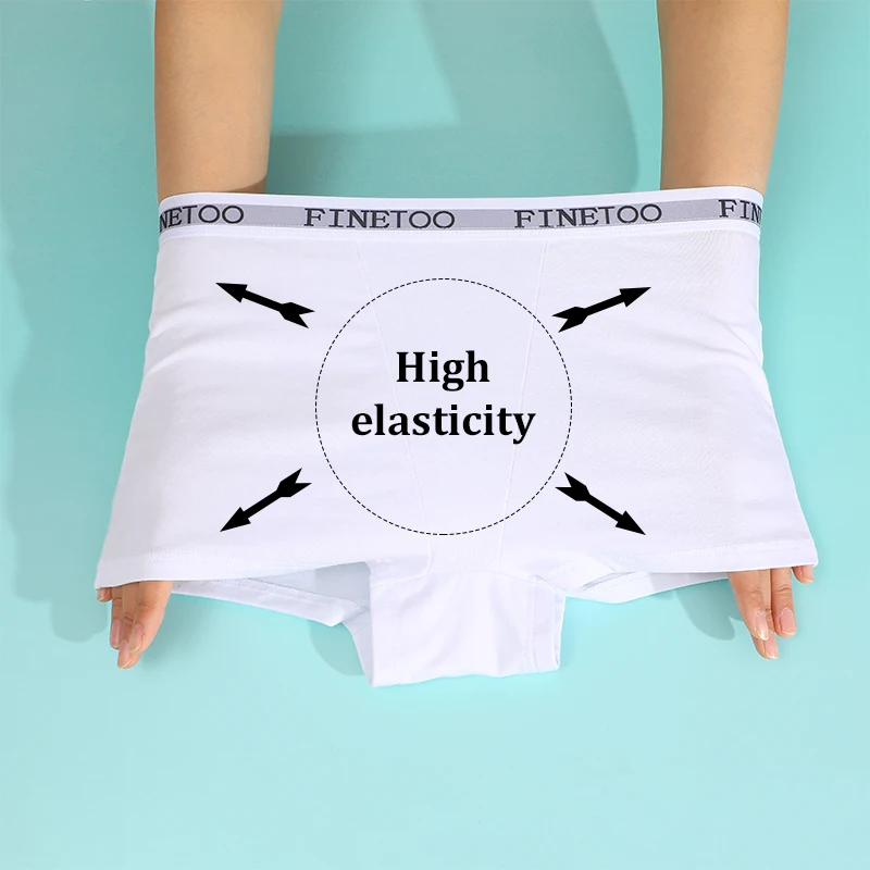 1Pc Women's Flat Underwear Four Cornered Pants Comfortable Panties Antibacterial Crotch Panty Breathable Sports Short Sexy Panty 2