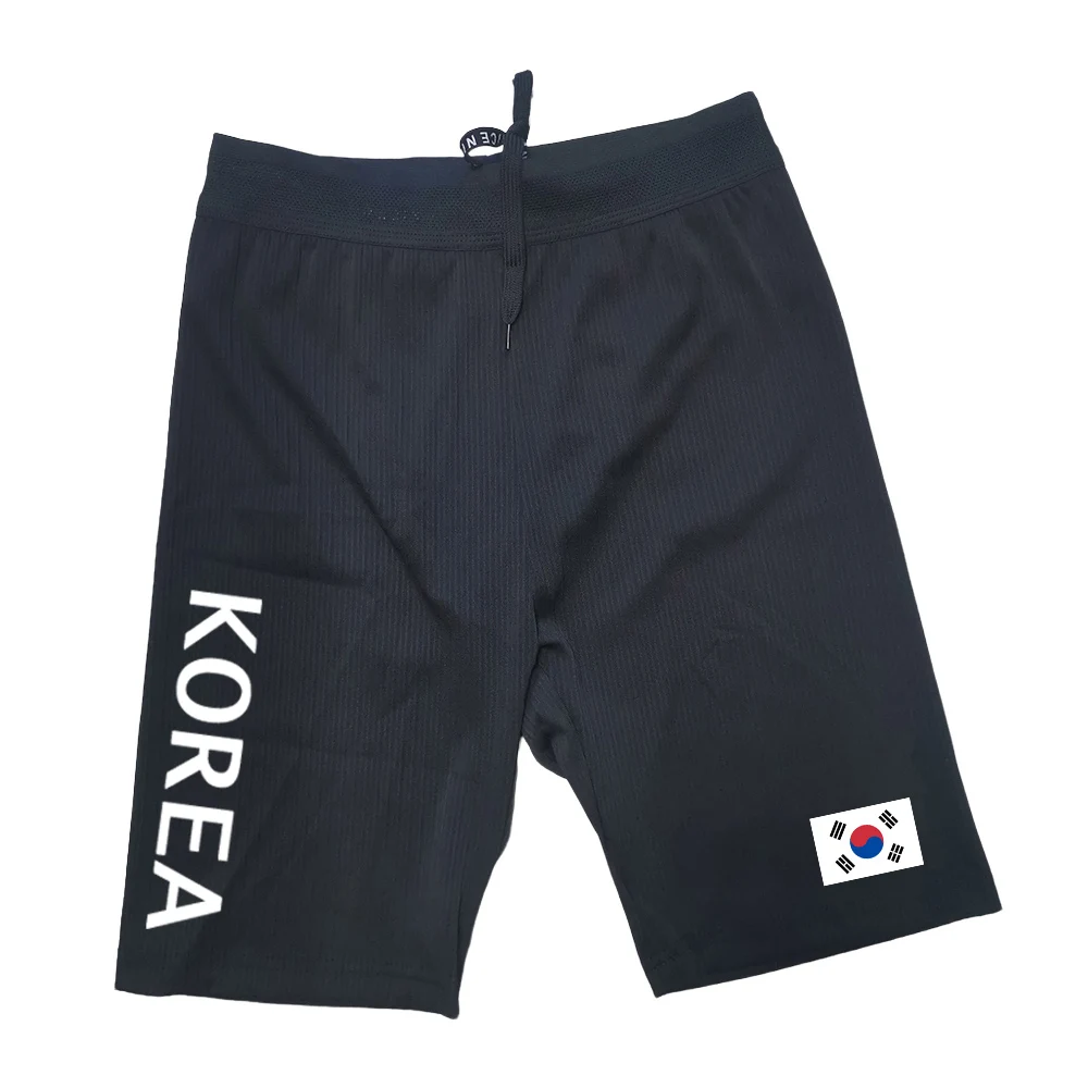 Korea Running Sportswear Men's Sports Lycra Running Man Tights Trousers Leggings Pants Gym Fitness Shorts Male Marathon sports leggings compression pants