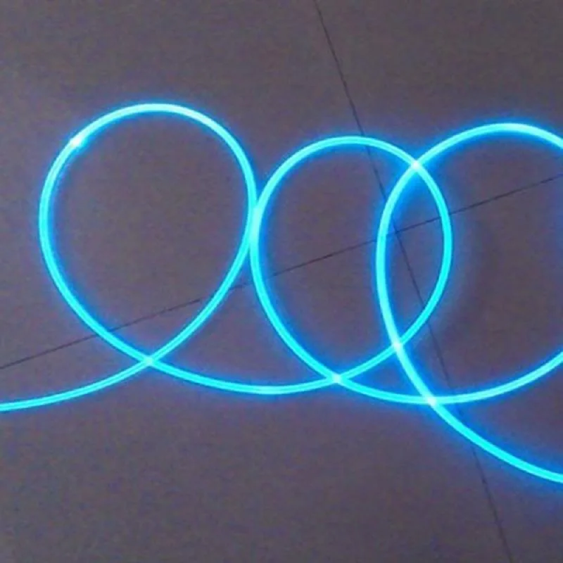 Fiber Optic Cable Long 1M PMMA Side Glow Optic Fiber Cable 1.5mm/2mm/3mm Diameter for Car LED Lights Bright E2S оптоволокно подсветка 광섬유 led