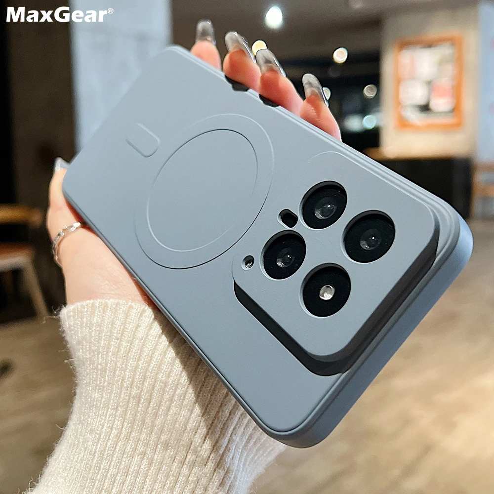 Magsafe Magnetic Wireless Charging Liquid Silicone Soft Bumper Cover