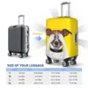 Custom Cute Jack Russell Terrier Dog Meme Suitcase Cover Washable Pet Animal Luggage Protective Covers for 18-32 inch 6