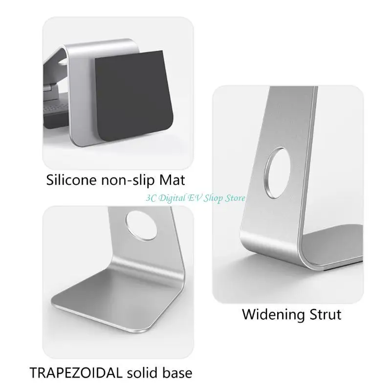 E74D Tragbarer faltbarer Laptop-Ständer, Tablet-Riser, Kühlhalterung, Pad-Halter – Detail 1