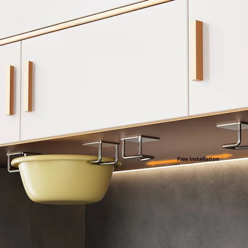 Sink Sponge Holder Adhesive Hook Wall Mounted Organizer Hanging Storage Organizer Hanging Storage Rack Clothes Drying Rack Vegetable Fruit Draining Rack Wall Hooks Stainless Steel Sink Sponge Holder Self-Adhesive Kitchen Organizer Drain Drying Rack Wall Hooks Wire Ball Rag Storage