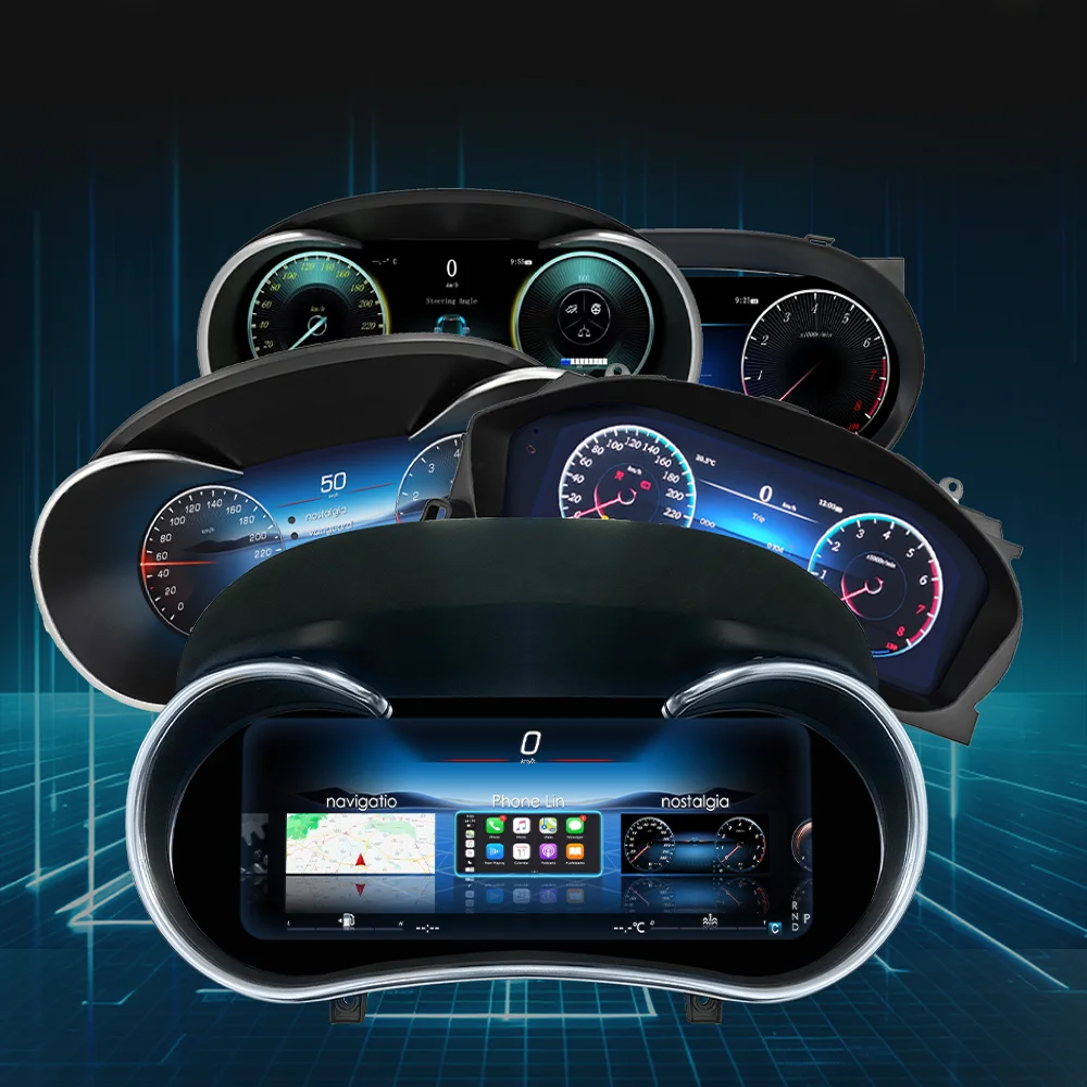 Carcluster-tablero Digital LCD de 12,3 pulgadas para Benz CLS C218 W218 2012-2017 años, cabina de instrumentos automática 2