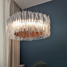 

Italy Replica Desinger Acrylic Pendant Hanging Light Fixture Decorative LED Ceiling Lamps Round Room Decor Bedroom Decorations