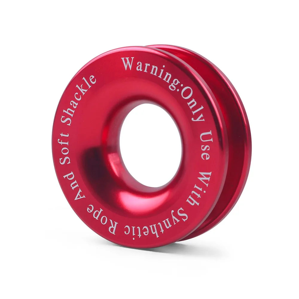 Winch Snatch Block for Synthetic Rope Recovery Ring - Ring for Soft Shackle and Synthetic Rope