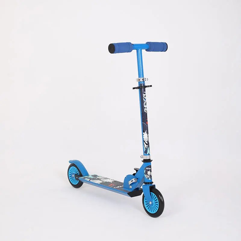 Children's Scooter Can Be Lifted and Folded and The Scooter Has Two Wheels To Go Out Play Sports Pedal