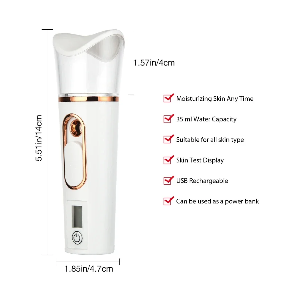 Portable Nano-Spray Hydrating Instrument in Use